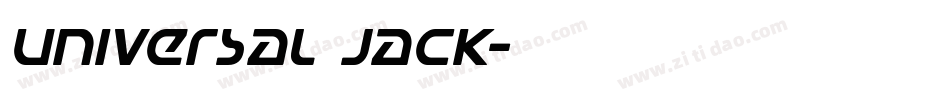 Universal Jack字体转换